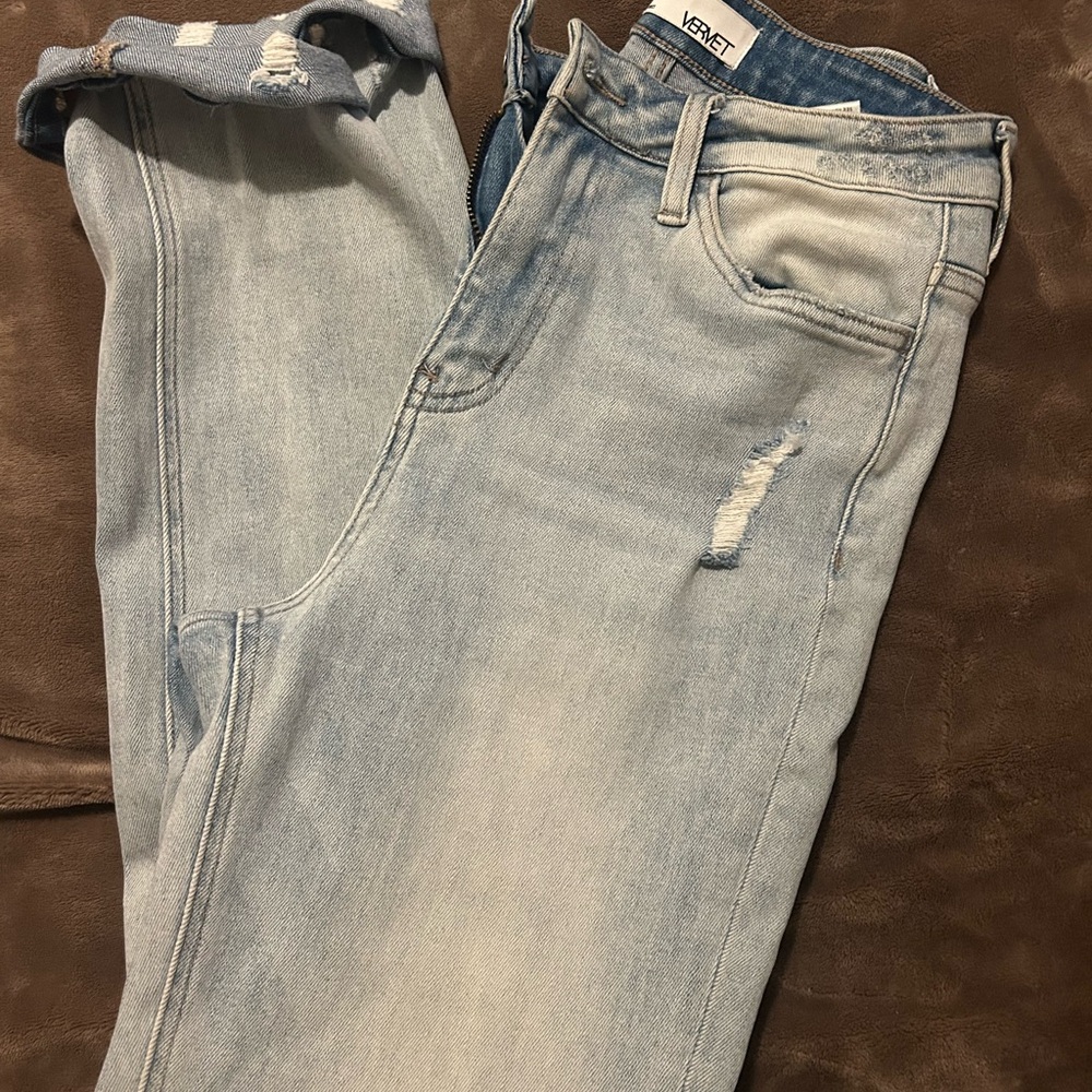 Vervet Women's High Rise Slim-Straight Jeans Size 27